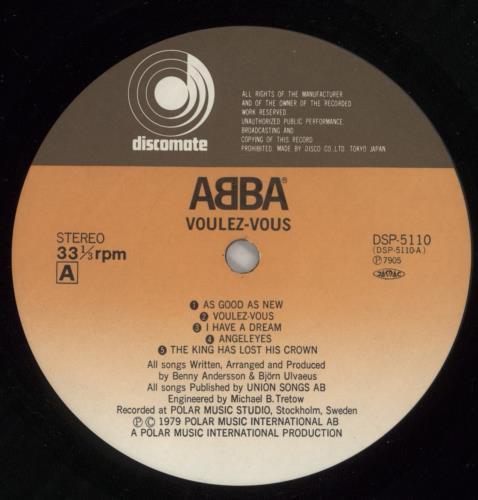 Abba Voulez Vous + obi + Ted Insert vinyl LP album (LP record) Japanese ABBLPVO872709