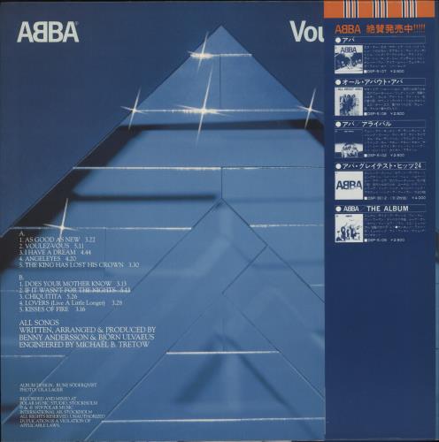 Abba Voulez Vous + obi + Ted Insert vinyl LP album (LP record) Japanese ABBLPVO872709