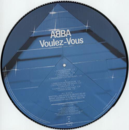 Abba Voulez Vous picture disc LP (vinyl picture disc album) UK ABBPDVO03669