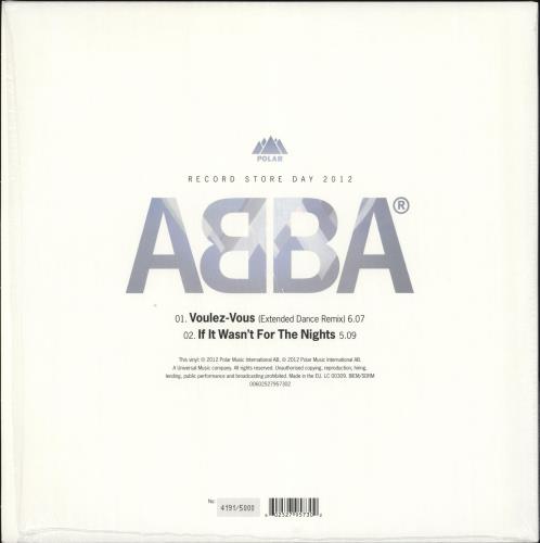 Abba Voulez-Vous (Extended Dance Remix) - Glittered Blue Vinyl 12" vinyl single (12 inch record / Maxi-single) UK ABB12VO707029