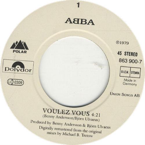 Abba Voulez-Vous 7" vinyl single (7 inch record / 45) German ABB07VO443294