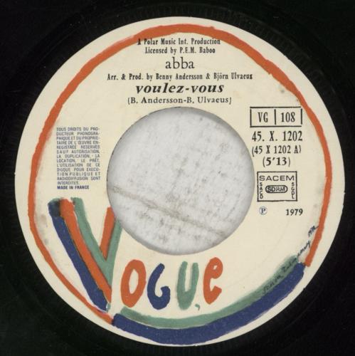 Abba Voulez-Vous 7" vinyl single (7 inch record / 45) French ABB07VO78950
