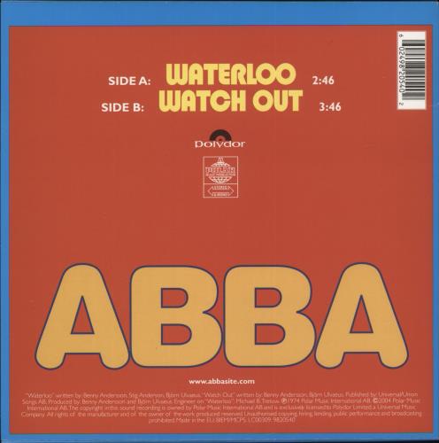 Abba Waterloo: 30th Anniversary Edition 7" vinyl single (7 inch record / 45) UK ABB07WA284839