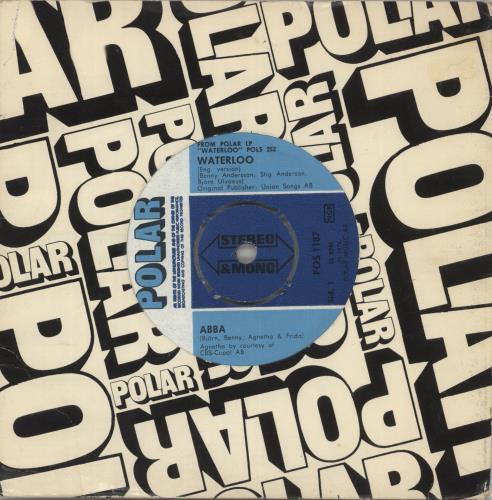 Abba Waterloo 7" vinyl single (7 inch record / 45) Swedish ABB07WA884269