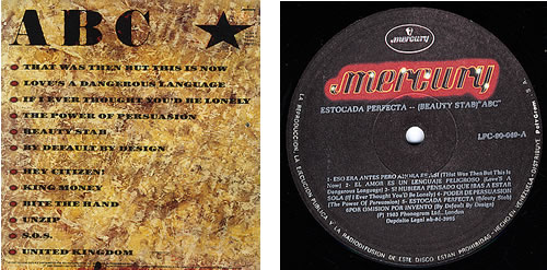 ABC Beauty Stab vinyl LP album (LP record) Venezuelan ABCLPBE240088