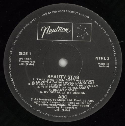 ABC Beauty Stab vinyl LP album (LP record) Irish ABCLPBE867127