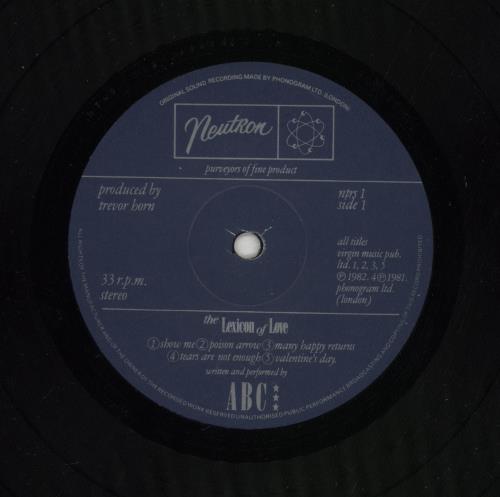 ABC The Lexicon Of Love vinyl LP album (LP record) UK ABCLPTH868258