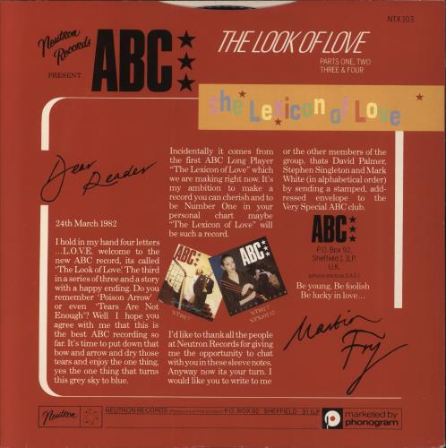 ABC The Look Of Love 12" vinyl single (12 inch record / Maxi-single) UK ABC12TH27695
