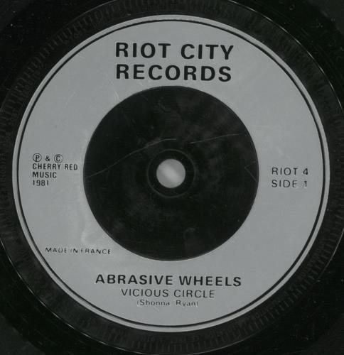 Abrasive Wheels Vicious Circle EP 7" vinyl single (7 inch record / 45) UK H1107VI890931