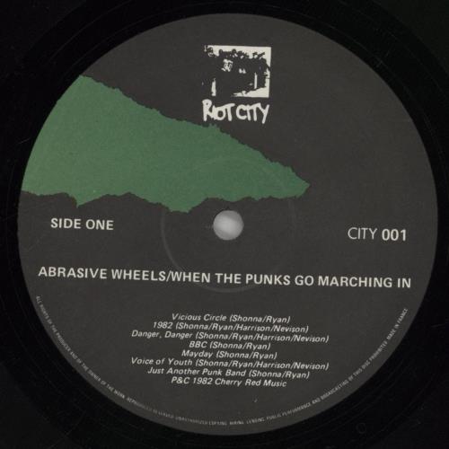 Abrasive Wheels When The Punks Go Marching In vinyl LP album (LP record) UK H11LPWH634172