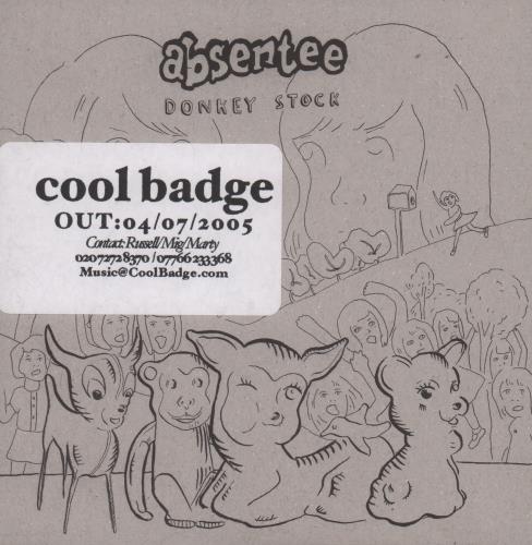 Absentee Donkey Stock EP CD single (CD5 / 5") UK AE-C5DO663654