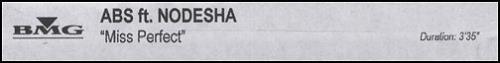 Abs Miss Perfect video (VHS or PAL or NTSC) UK A-FVIMI254290
