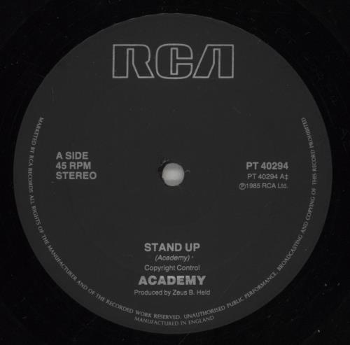 Academy Stand Up! 12" vinyl single (12 inch record / Maxi-single) UK AB-12ST875705