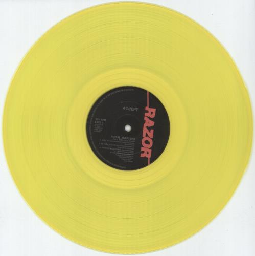 Accept Accept - Yellow Vinyl vinyl LP album (LP record) UK ACCLPAC888979