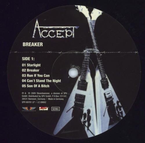 Accept Breaker vinyl LP album (LP record) UK ACCLPBR464709