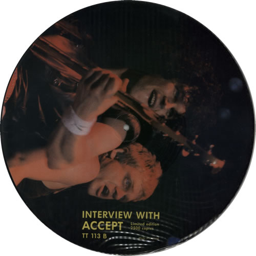 Accept Interview With Accept picture disc LP (vinyl picture disc album) UK ACCPDIN600316