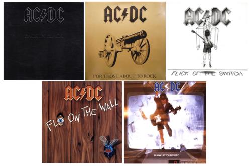 AC/DC 1976-1988 Studio Albums UK vinyl LP album (LP record) (592863)