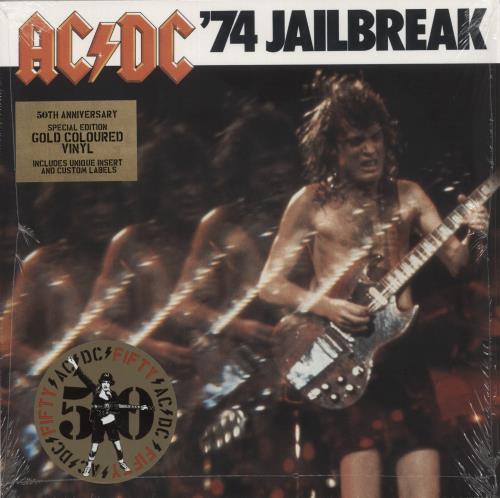 AC/DC '74 Jailbreak - 180gm Gold Vinyl 12" vinyl single (12 inch record / Maxi-single) UK ACD12JA871688