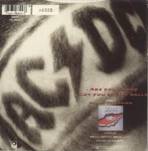 AC/DC Are You Ready - EX 7" vinyl single (7 inch record / 45) UK ACD07AR647890