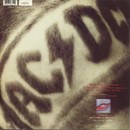 AC/DC Are You Ready - EX 12" vinyl single (12 inch record / Maxi-single) UK ACD12AR806593