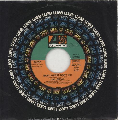AC/DC Baby Please Don't Go 7" vinyl single (7 inch record / 45) German ACD07BA864976