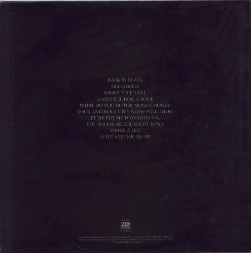 AC/DC Back In Black - 1st - VG vinyl LP album (LP record) UK ACDLPBA776582