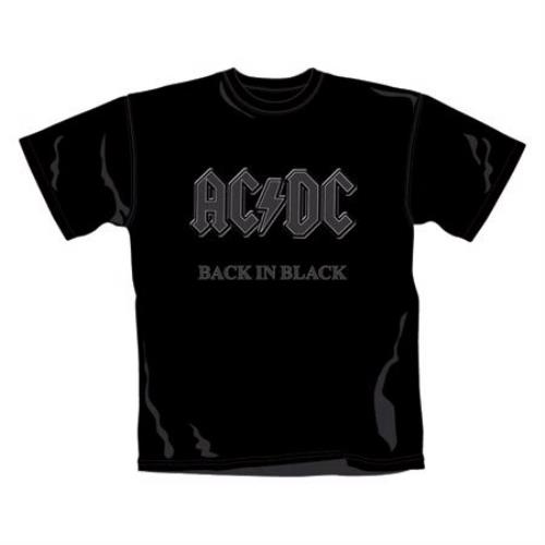 AC/DC Back In Black t-shirt UK ACDTSBA327643