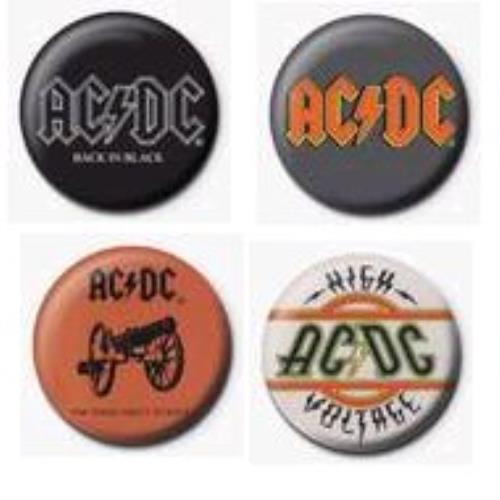 AC/DC Badge Set badge UK ACDBGBA338432