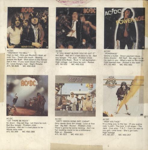 AC/DC Beating Around The Bush - VG Dutch 7