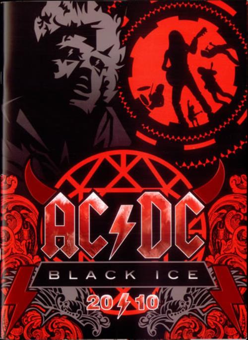 AC/DC Black Ice 2010 tour programme UK ACDTRBL520508