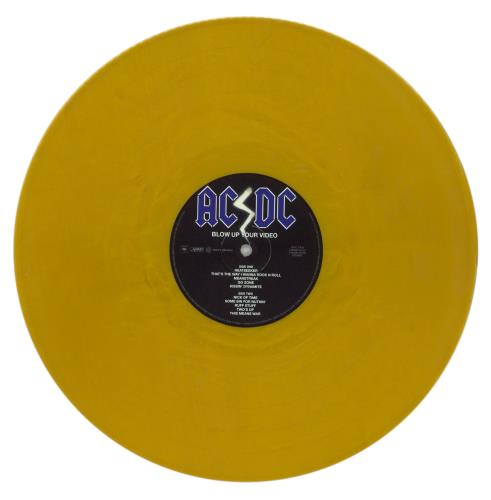 AC/DC Blow Up Your Video - Gold Vinyl 50th Anniversary Edition vinyl LP album (LP record) UK ACDLPBL872686