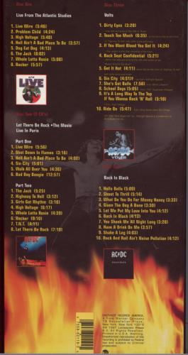 AC/DC Bonfire - 5 Cd Box US CD Album Box Set (700233)