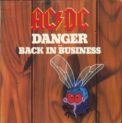 AC/DC Danger 7" vinyl single (7 inch record / 45) Spanish ACD07DA807485