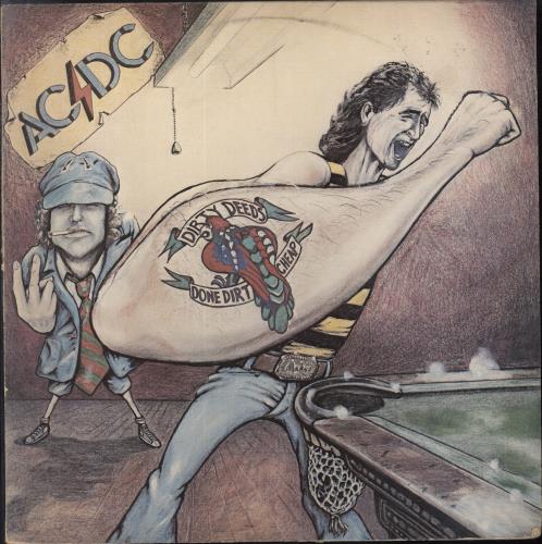 AC/DC Dirty Deeds Done Cheap - EX vinyl LP album (LP record) Australian ACDLPDI630532