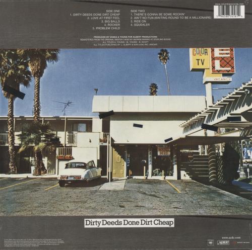 AC/DC Dirty Deeds Done Dirt Cheap - 180g - Gold Vinyl vinyl LP album (LP record) UK ACDLPDI871695