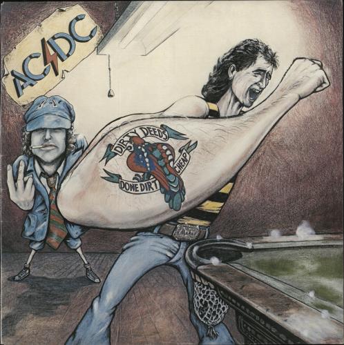 AC/DC Dirty Deeds Done Dirt Cheap-Australian vinyl LP album (LP record) Australian ACDLPDI855341