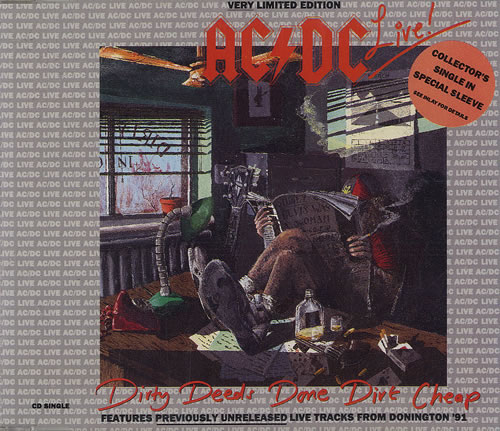 AC/DC Dirty Deeds Done Dirt Cheap CD single (CD5 / 5") UK ACDC5DI17199