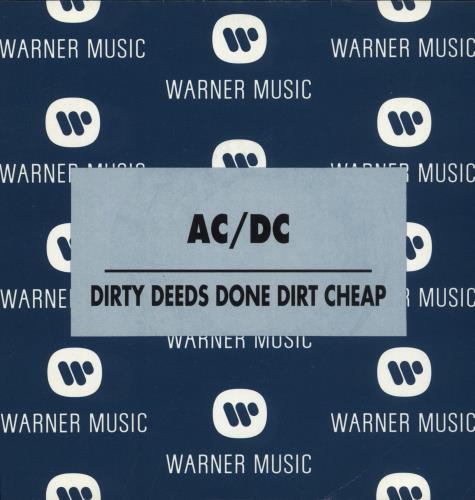 AC/DC Dirty Deeds Done Dirt Cheap 7" vinyl single (7 inch record / 45) Spanish ACD07DI865736