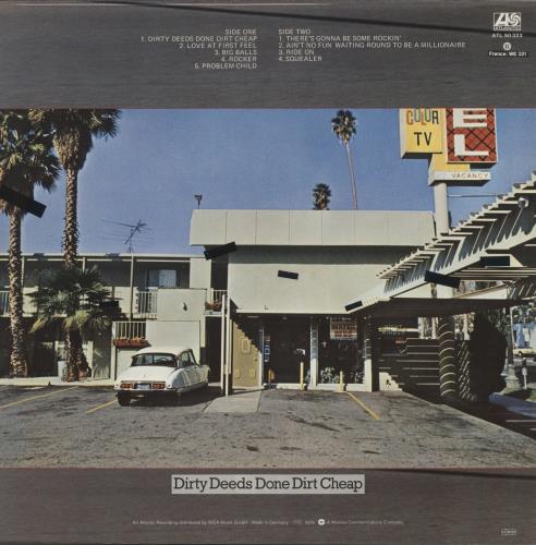 AC/DC Dirty Deeds Done Dirt Cheap vinyl LP album (LP record) UK ACDLPDI865930