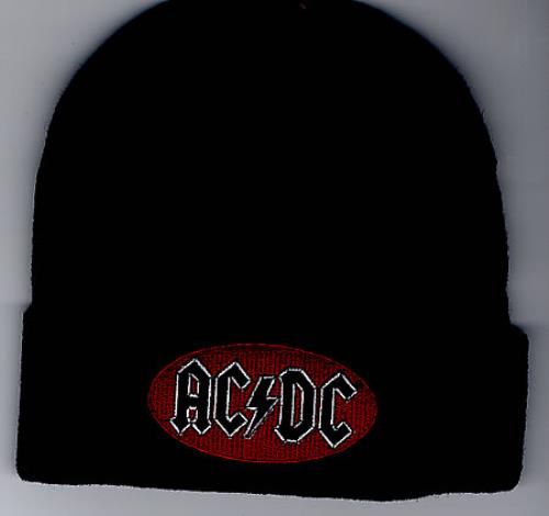 AC/DC Embroidered Beanie Hat hat UK ACDHAEM344028