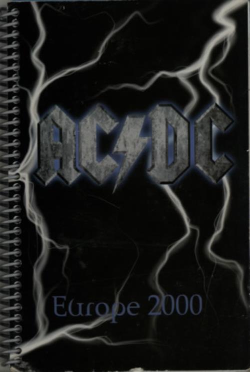 AC/DC Europe Tour 2000 Itinerary UK ACDITEU609089