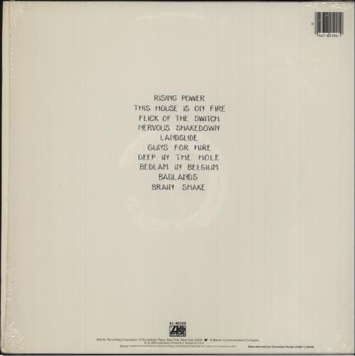 AC/DC Flick Of The Switch - Columbia House vinyl LP album (LP record) US ACDLPFL682736