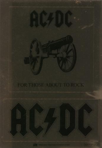 AC/DC For Those About To Rock + Obi & Sticker vinyl LP album (LP record) Japanese ACDLPFO759592