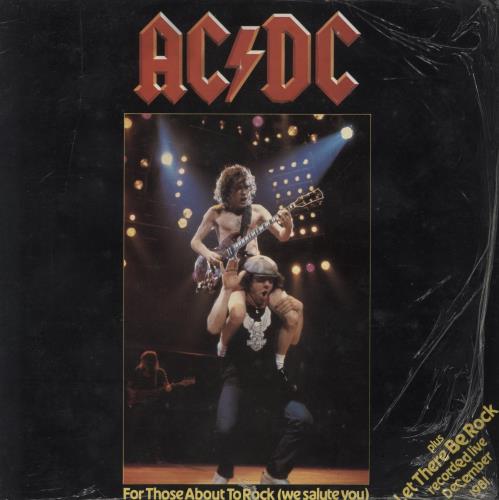 AC/DC For Those About To Rock - Shrink 12" vinyl single (12 inch record / Maxi-single) UK ACD12FO805929