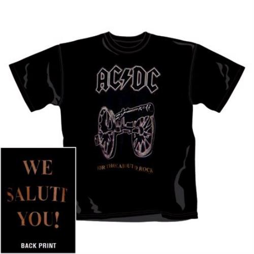 AC/DC For Those About To Rock T-Shirt - XL t-shirt UK ACDTSFO393396