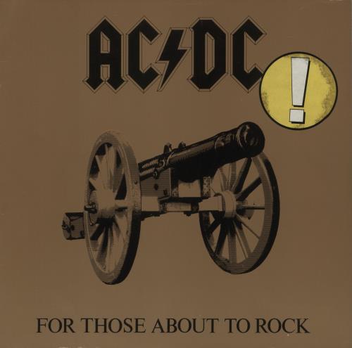 AC/DC For Those About To Rock We Salute You - ! Sticker vinyl LP album (LP record) German ACDLPFO863995