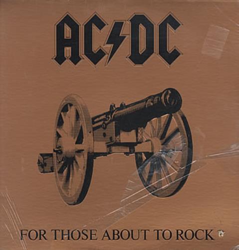 AC/DC For Those About To Rock vinyl LP album (LP record) US ACDLPFO324370