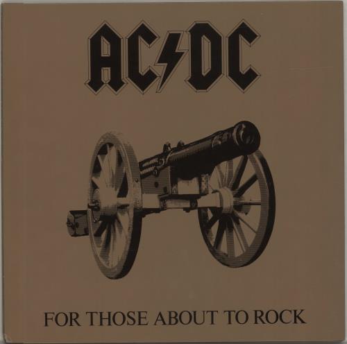 AC/DC For Those About To Rock vinyl LP album (LP record) Japanese ACDLPFO688830