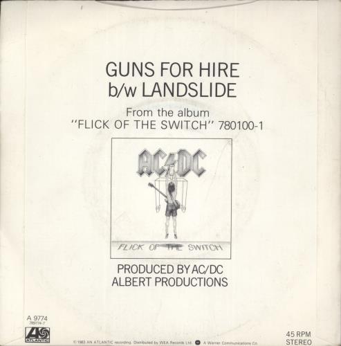 AC/DC Guns For Hire 7" vinyl single (7 inch record / 45) UK ACD07GU16892