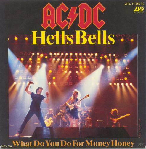 AC/DC Hells Bells 7" vinyl single (7 inch record / 45) German ACD07HE36733